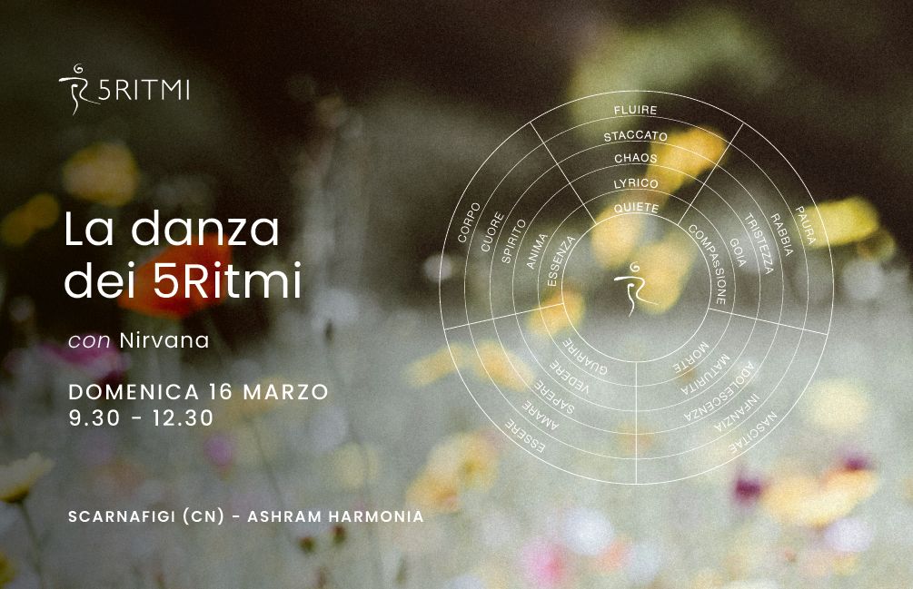 Workshop: la danza dei 5Ritmi, con Nirvana Sofia Zamarian