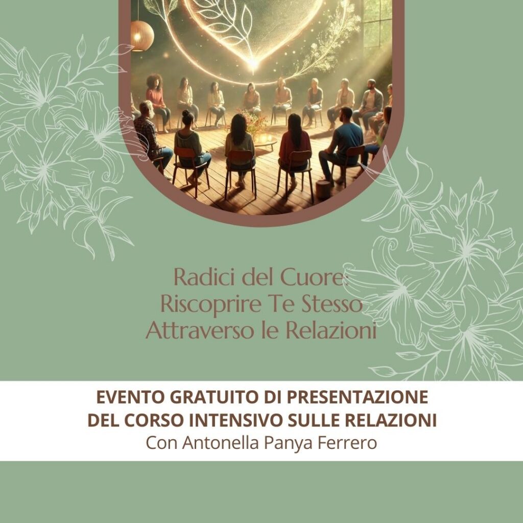 Presentazione del corso intensivo sulle relazioni, con Antonella Panya Ferrero