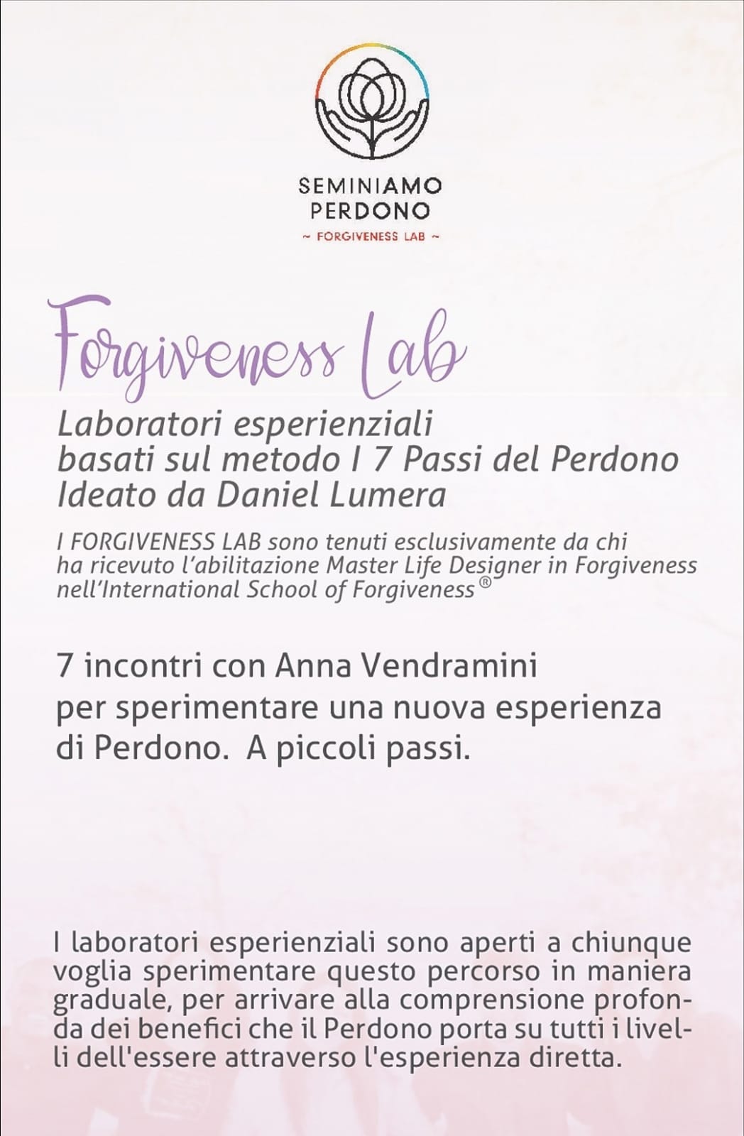 Forgiveness Lab: laboratori del perdono